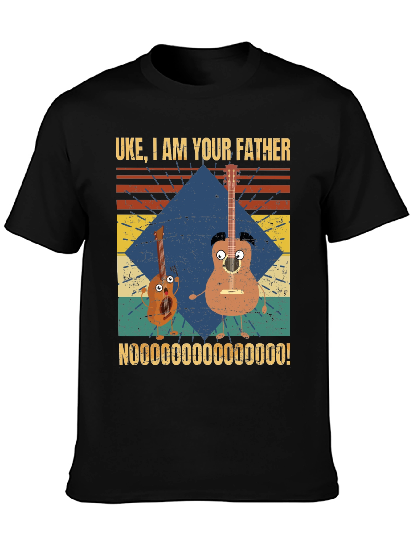Black Uke I Am Your Father T-Shirt view 3