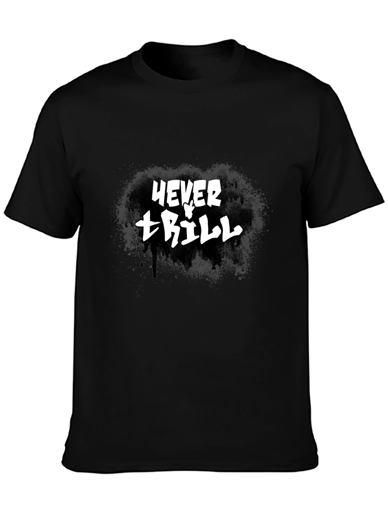 Black Never Trill Graphic T-Shirt - Black view 3