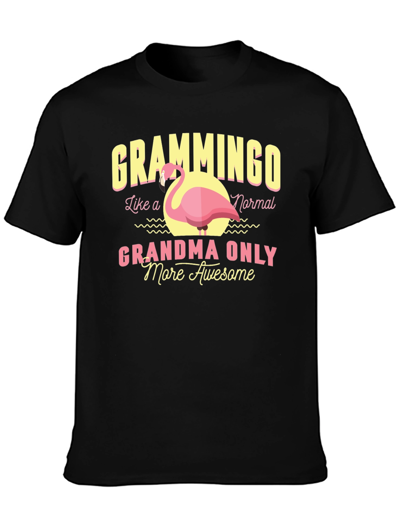 Black Grammingo Grandma T-Shirt view 3