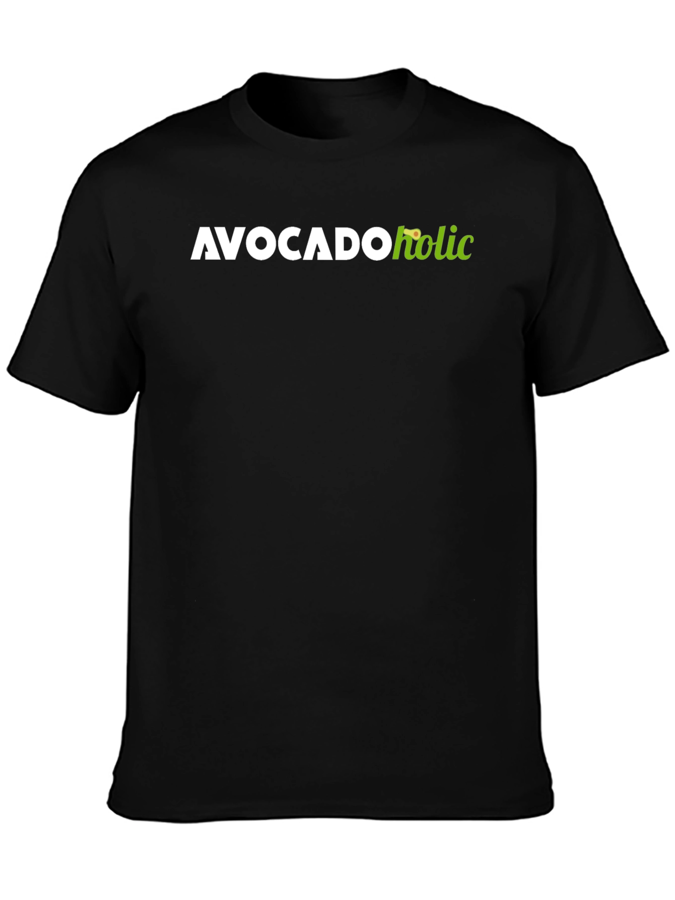 Black Avocadoholic Graphic Tee - Black Crew Neck view 3