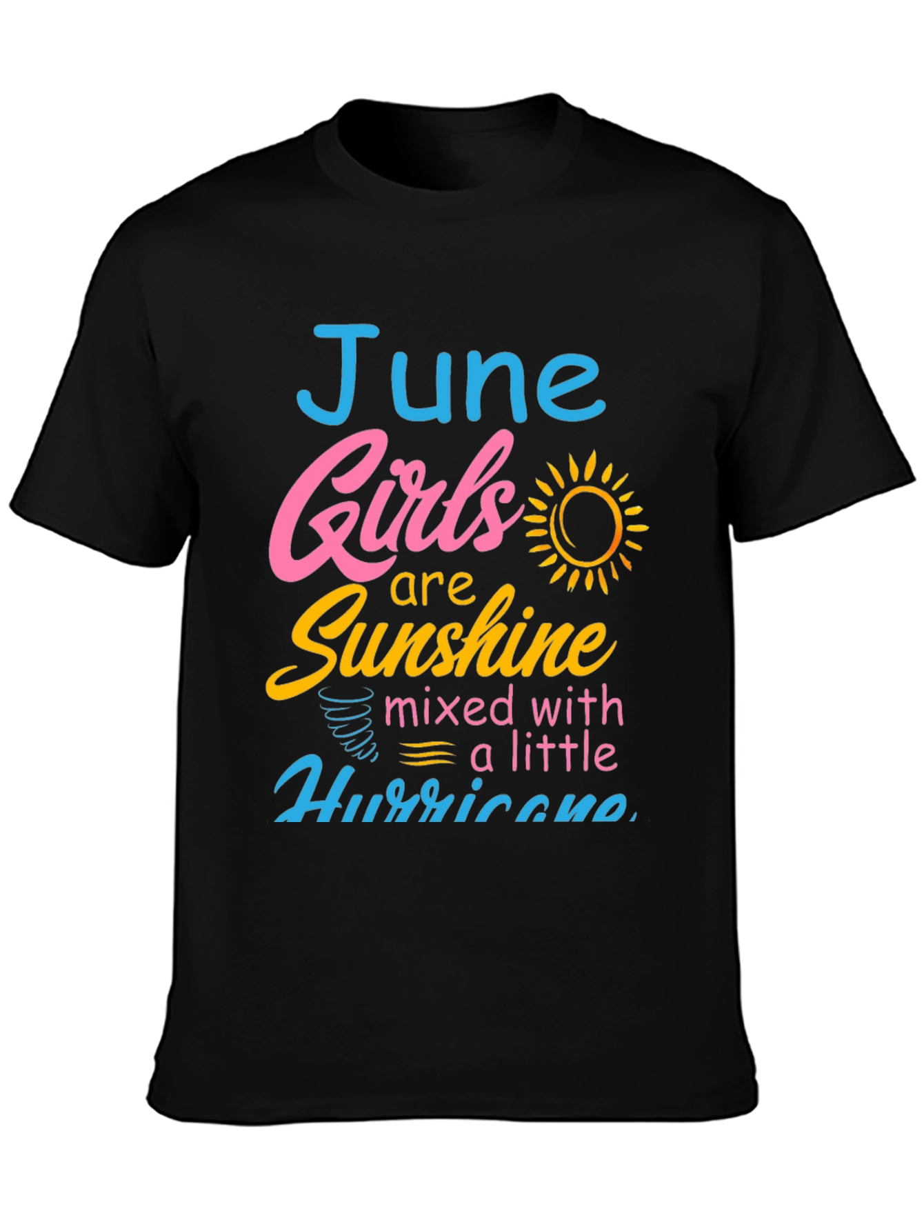 Black June Girls Sunshine Hurricane Graphic Tee view 3