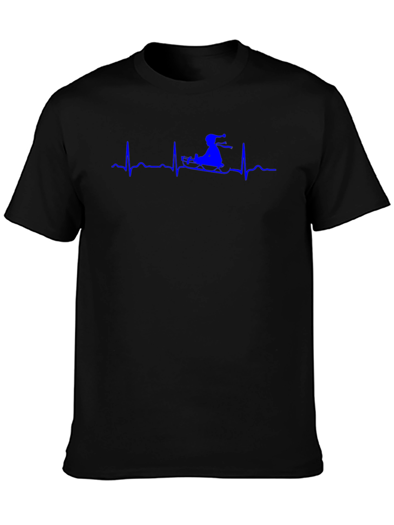Black Jet Ski Heartbeat T-Shirt - Ride the Wave! view 3