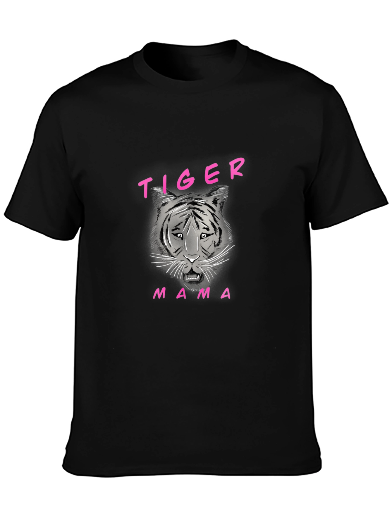 Black Tiger Mama Black Graphic Tee view 3