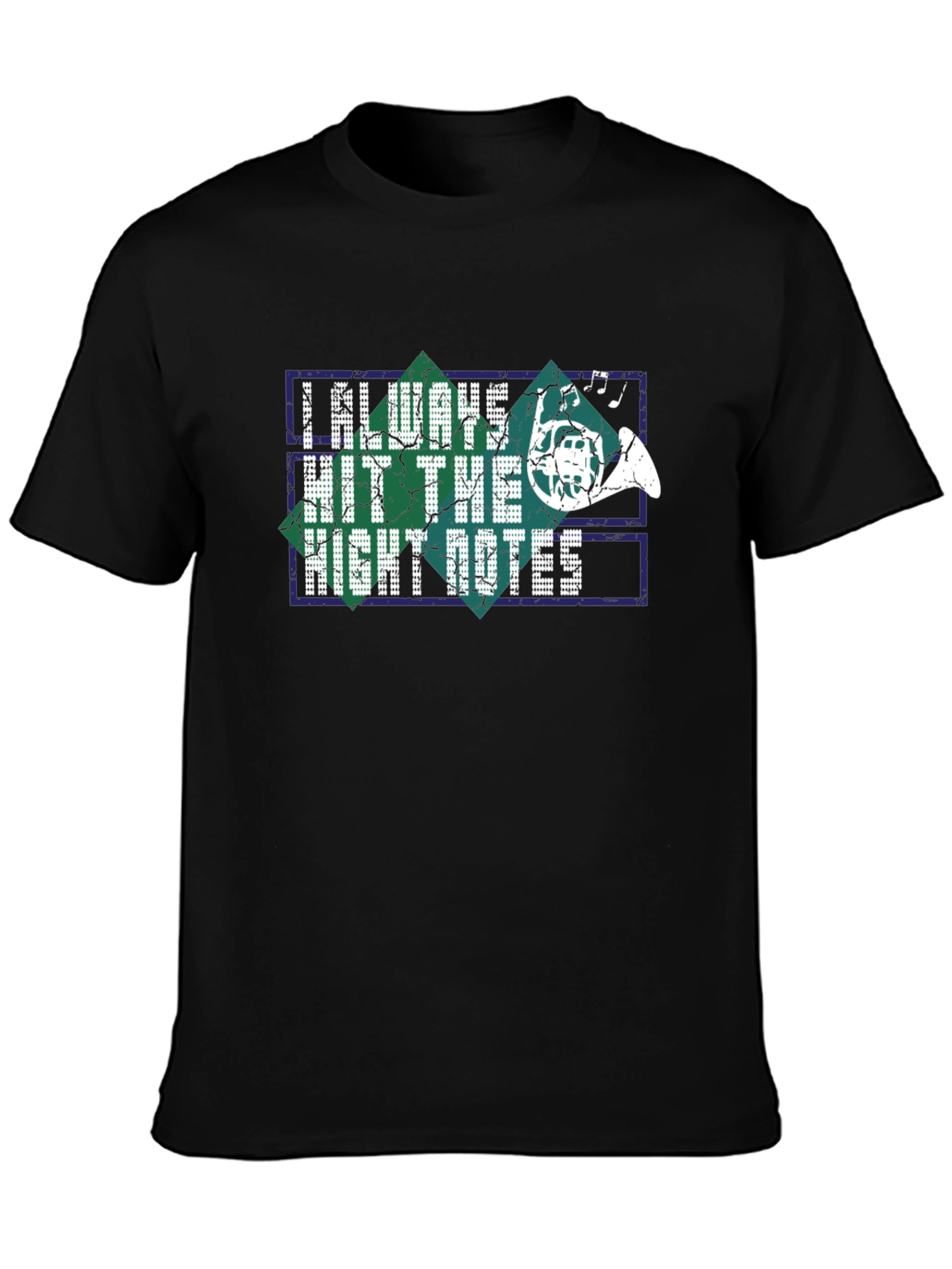 Black Music Lover T-Shirt: I Always Hit the Right Notes view 3