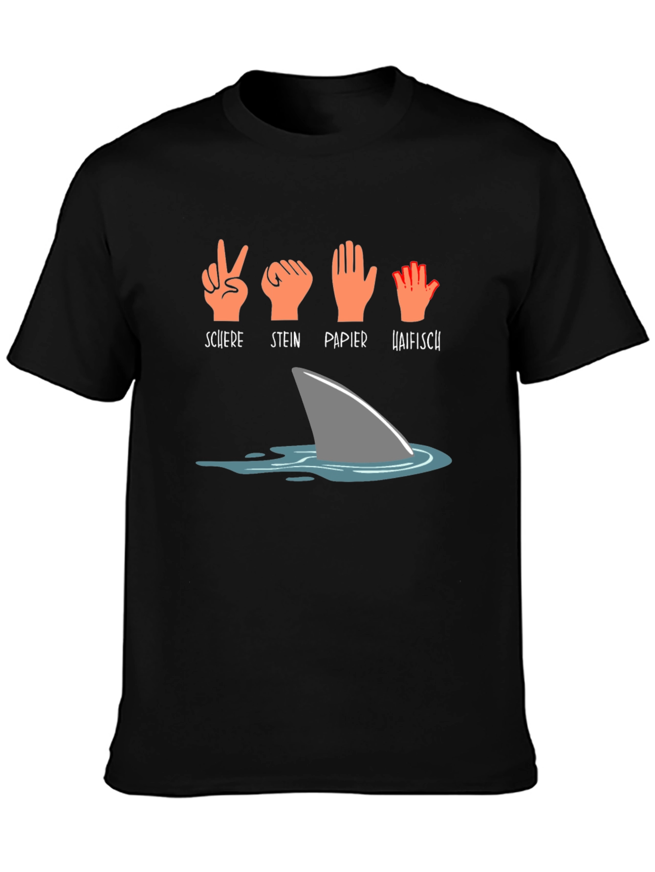 Rock Paper Scissors Shark Tee - 3