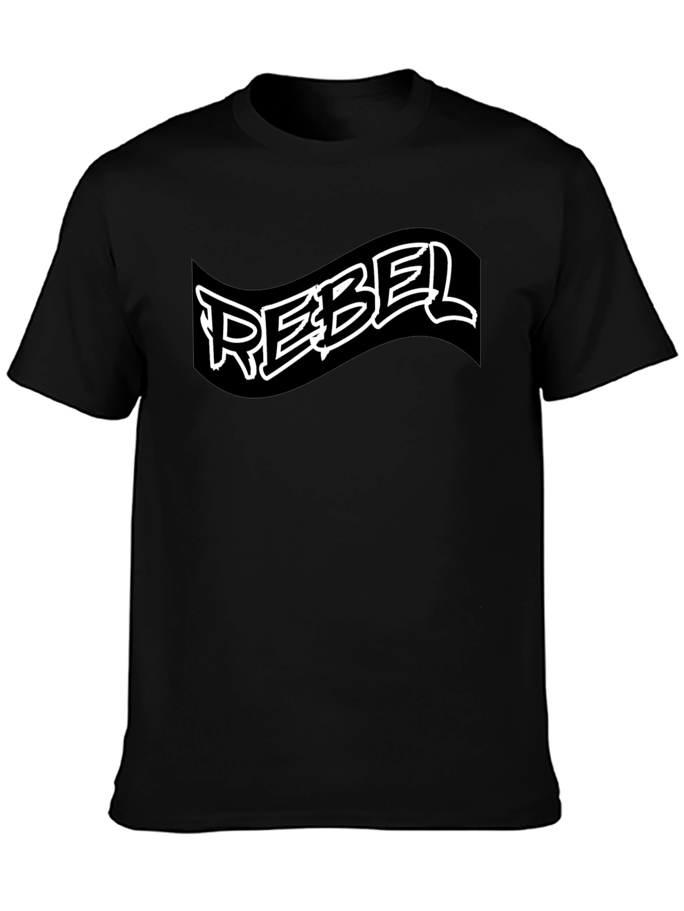 Black Rebel Black T-Shirt - Edgy Graphic Tee view 3
