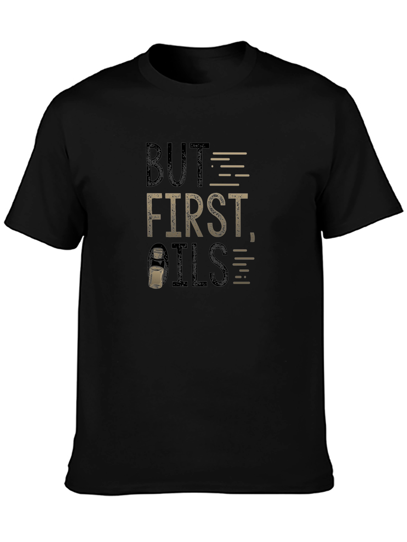 Black But First, Oils T-Shirt - Essential Oil Lover Tee view 3