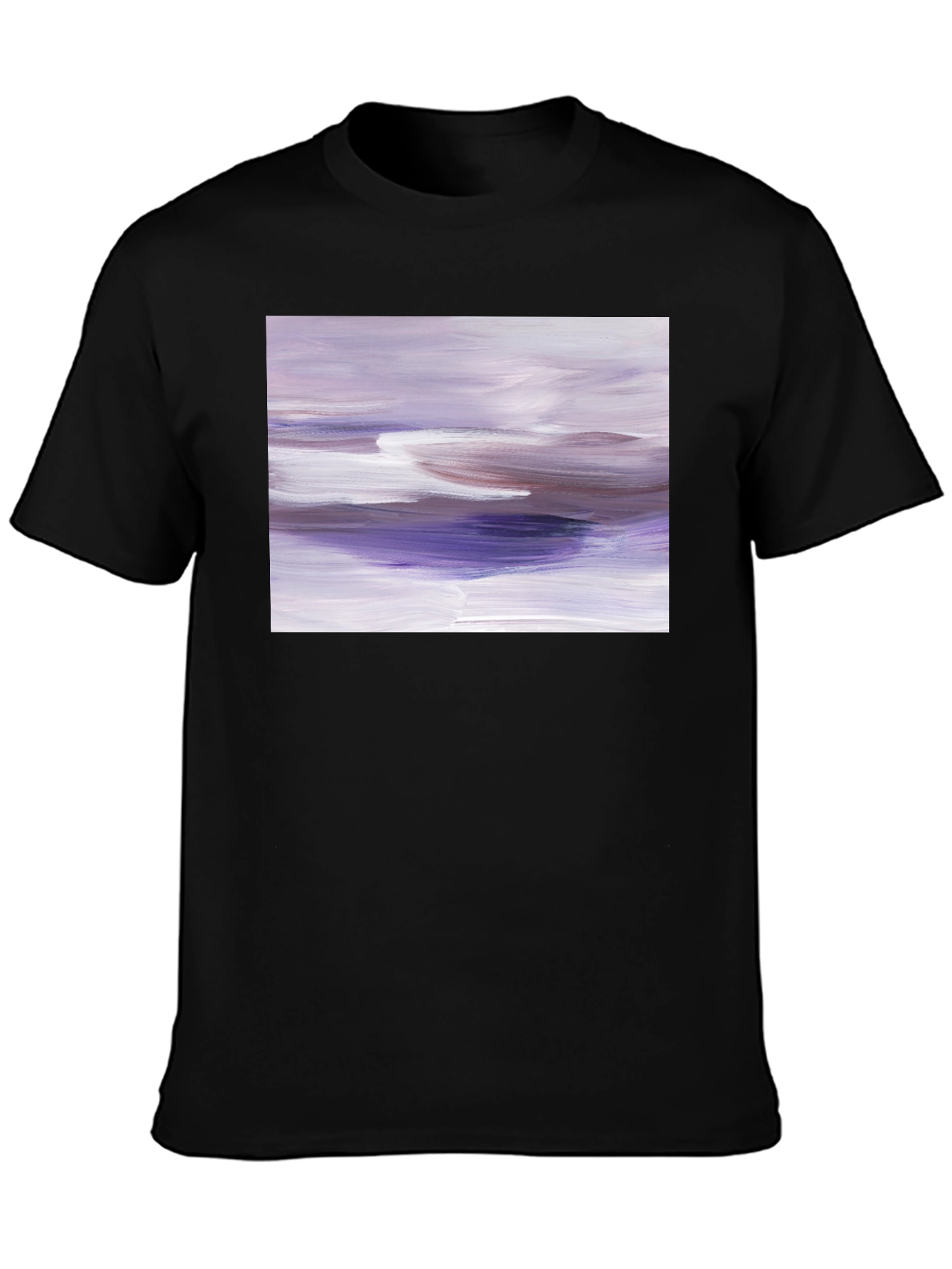 Black Abstract Art Graphic Tee - Modern Comfort view 3