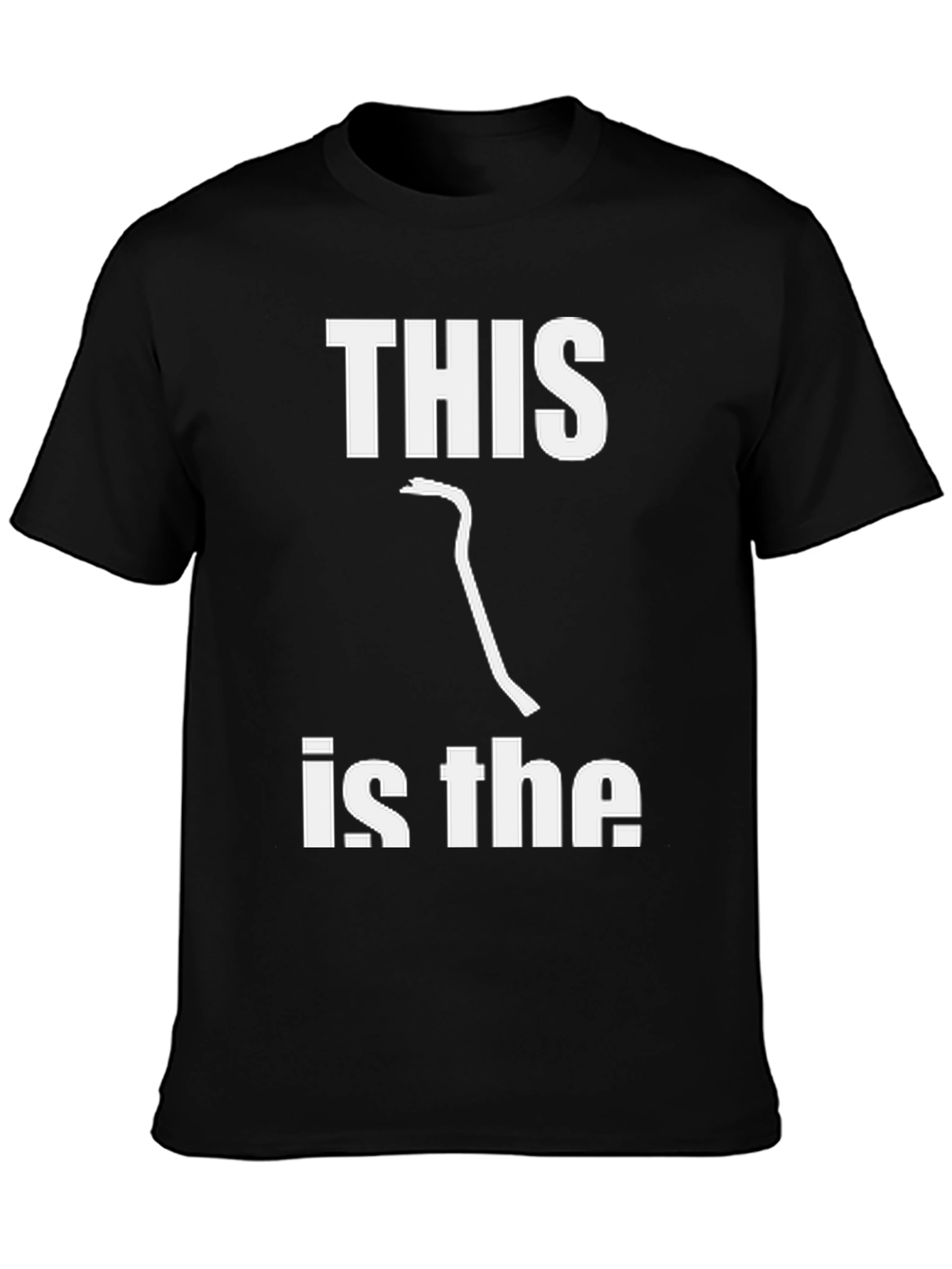 Black This Is The Crowbar Funny Graphic T-Shirt view 3