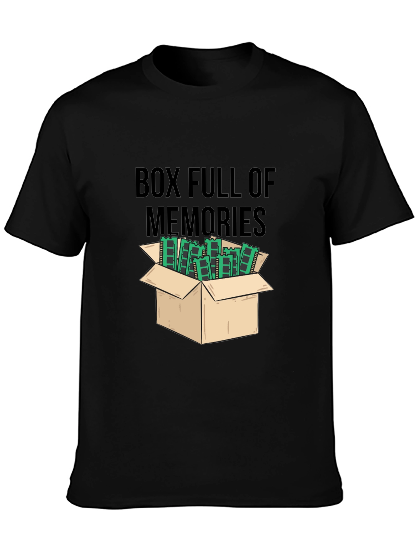 Black Box Full of Memories T-Shirt - Fun Novelty Tee view 3