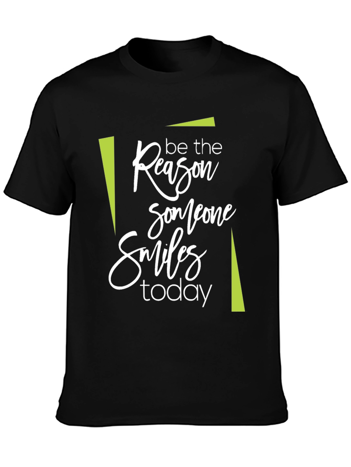 Black Be the Reason Someone Smiles T-Shirt view 3