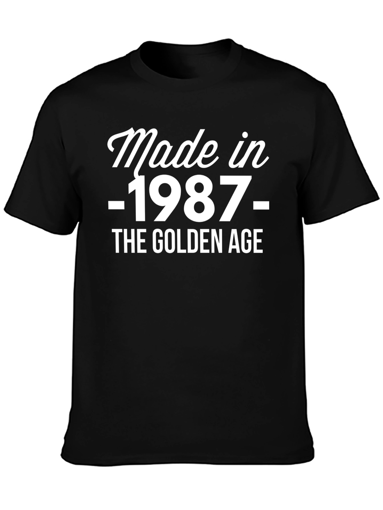 Black Made in 1987 - The Golden Age T-Shirt view 3