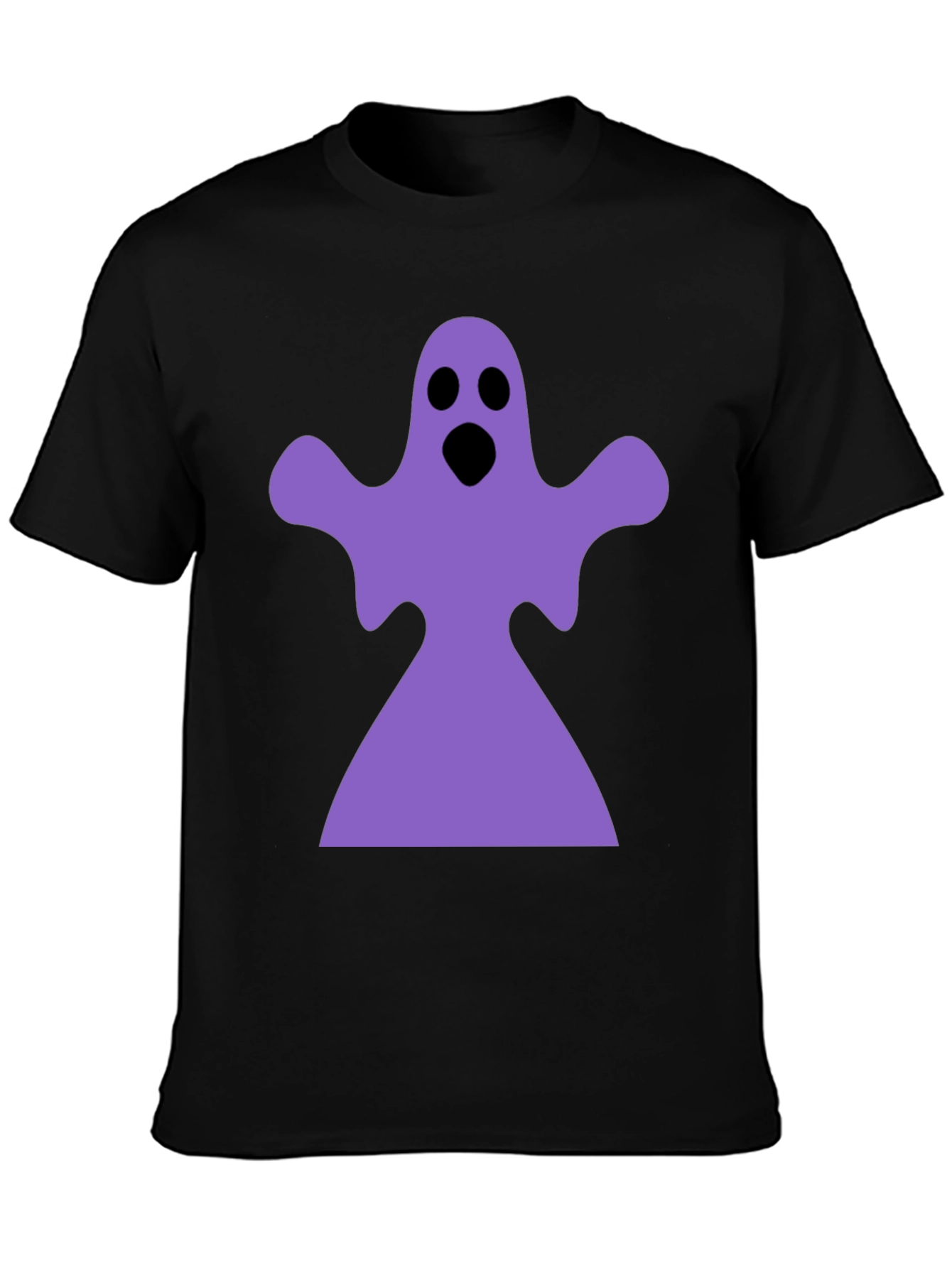 Black Ghost Graphic Black T-Shirt view 3