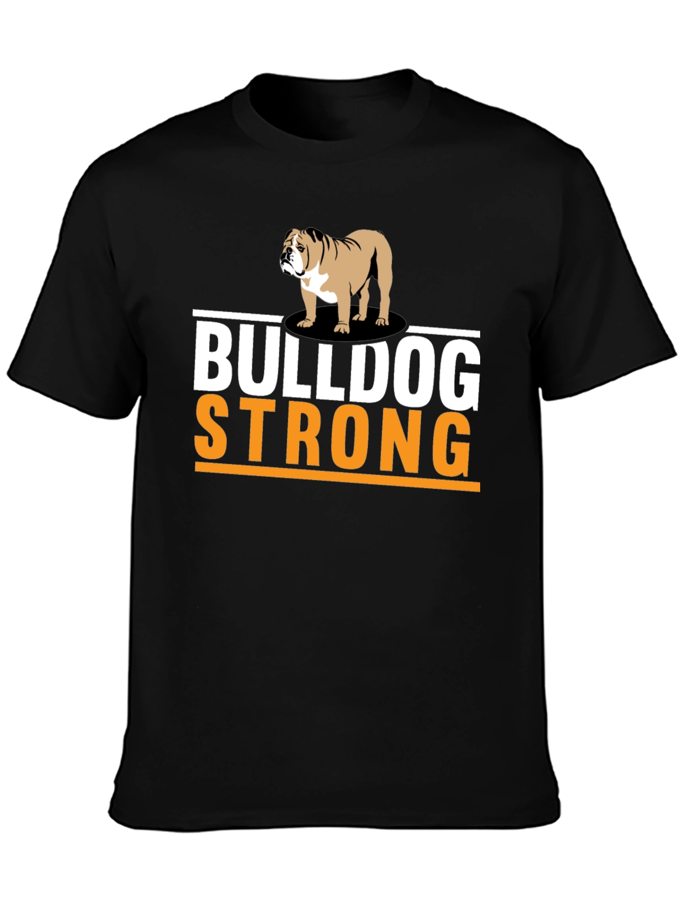 Black Bulldog Strong Graphic T-Shirt view 3
