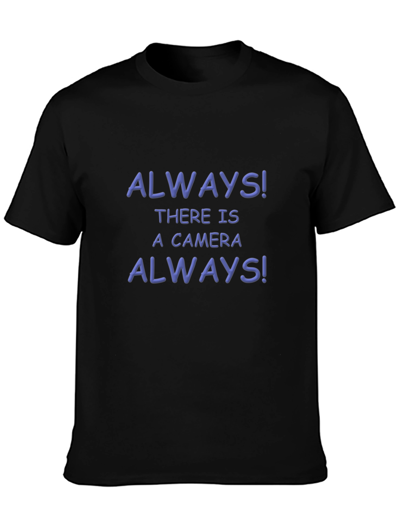 Black Always Camera T-Shirt - Funny Photography Gift view 3