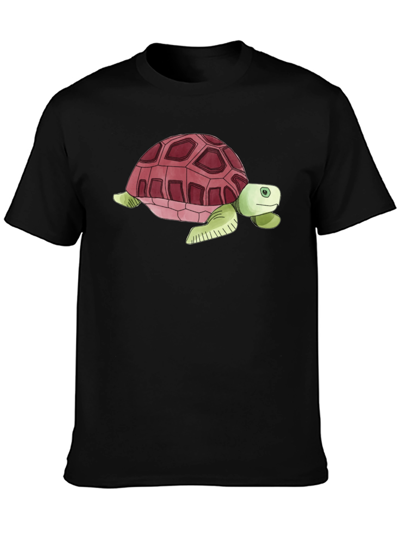 Black Turtle Graphic T-Shirt - Casual Style view 3