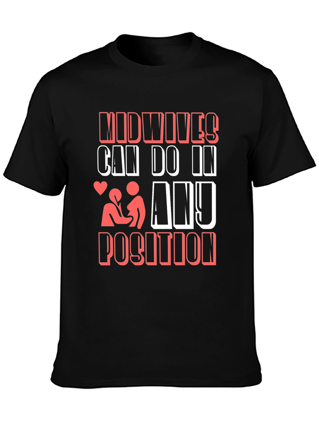 Black Midwives Can Do It T-Shirt Funny Maternity view 3