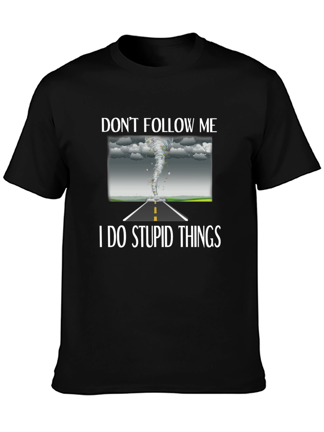 Black Don't Follow Me Graphic Tee view 3
