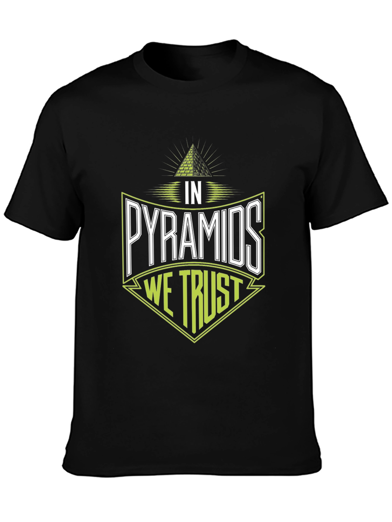 Black In Pyramids We Trust Graphic Tee view 3
