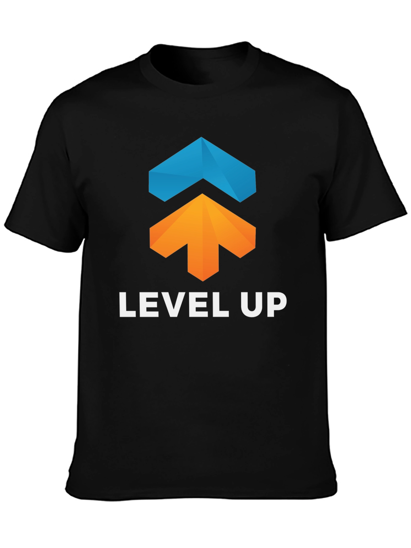 Level Up Graphic Tee - Black Cotton Blend - 3