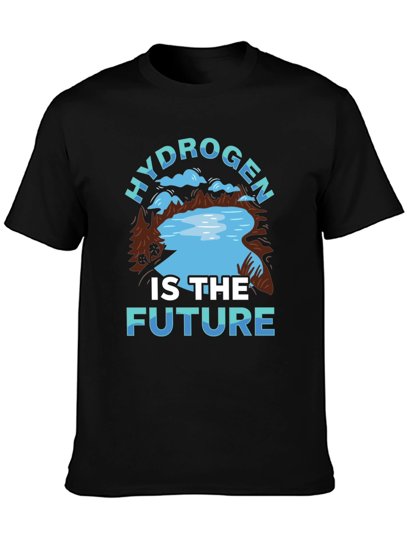Black Hydrogen is The Future T-Shirt view 3