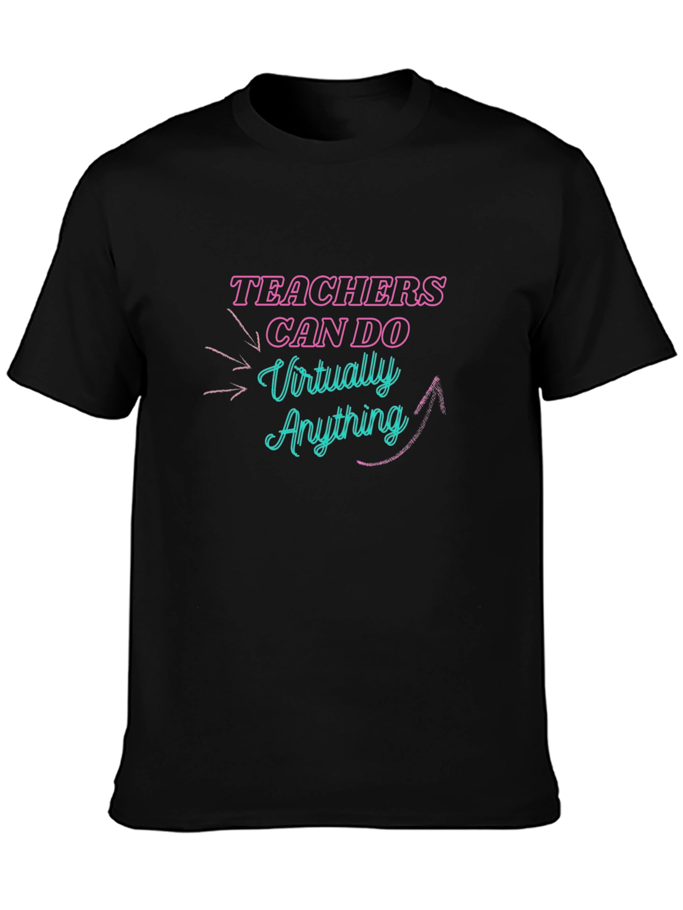 Black Teachers Can Do Virtually Anything Graphic Tee view 3
