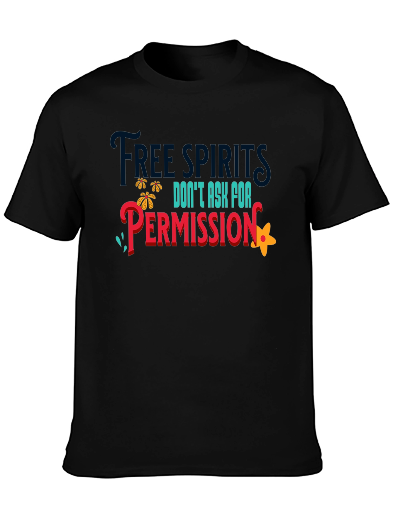 Black Free Spirits Graphic Tee view 3