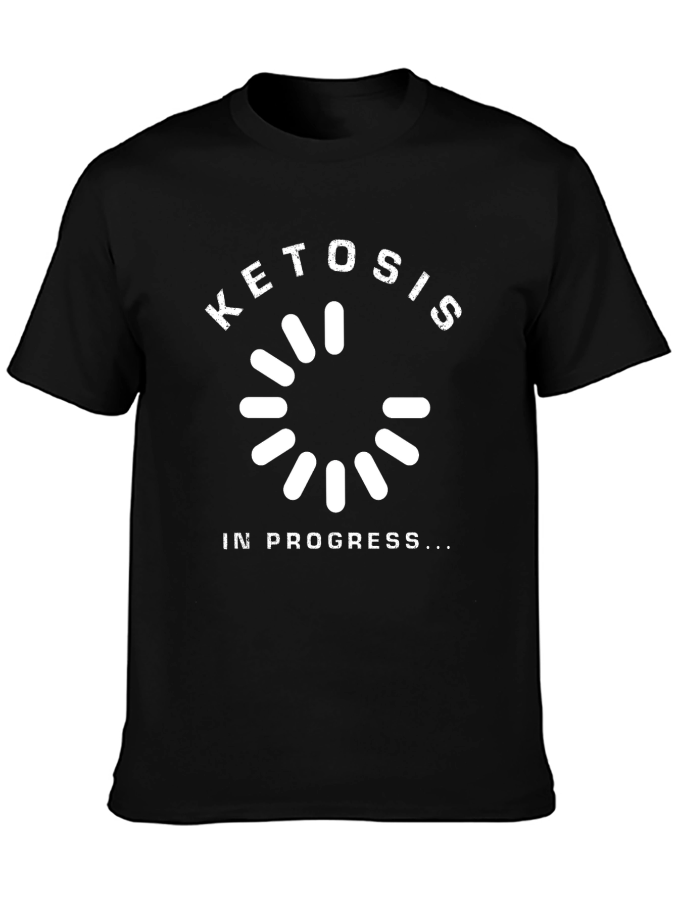 Black Ketosis In Progress T-Shirt Funny Diet Tee view 3