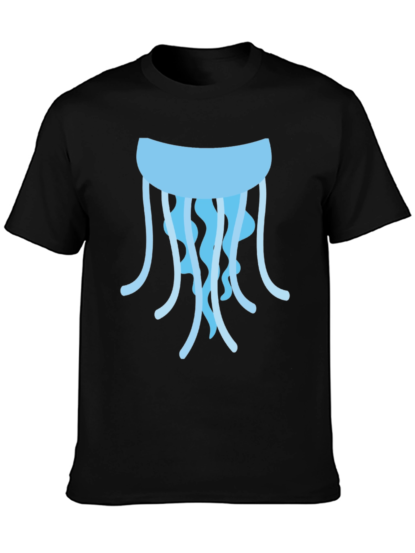 Black Jellyfish Graphic T-Shirt - Casual Style view 3