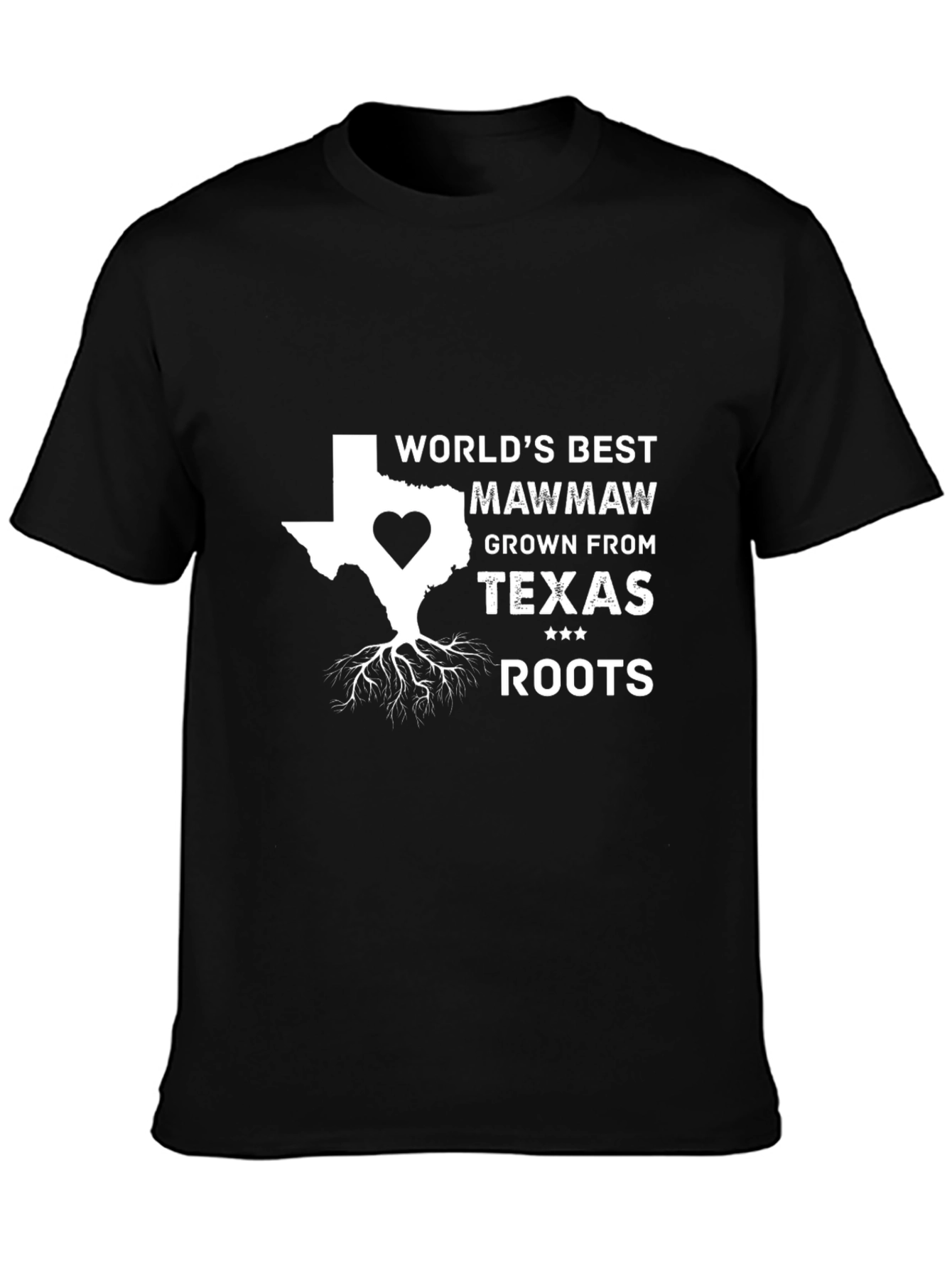 World's Best Mawmaw Texas Roots T-Shirt - 3