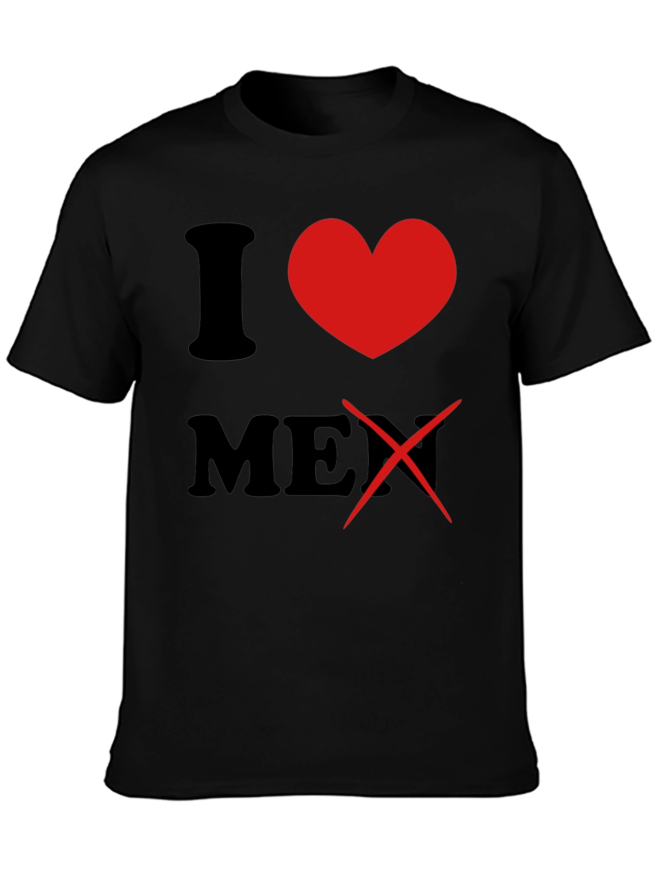 Black I Heart MEX T-Shirt view 3
