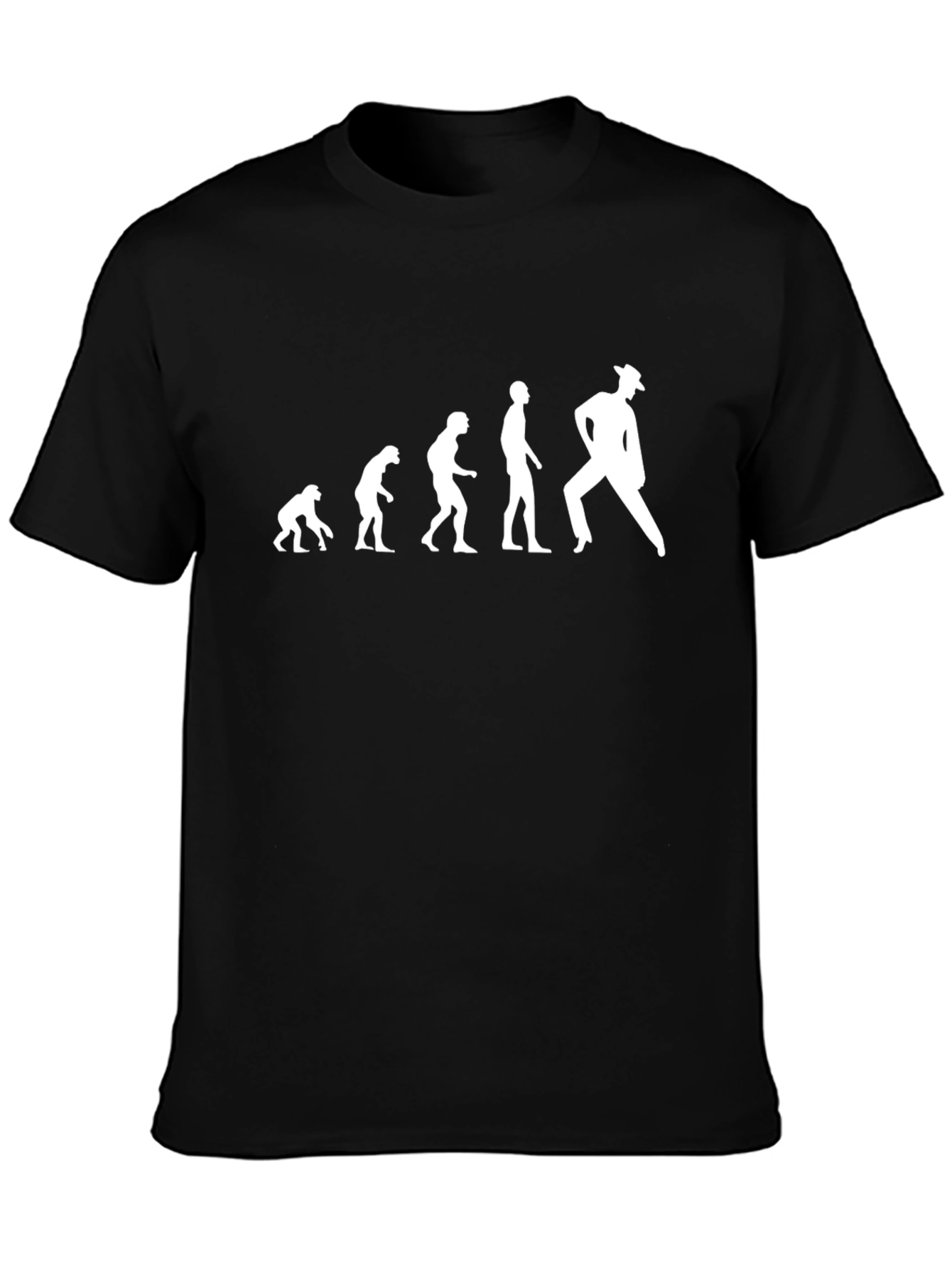 Black Evolution of Dance T-Shirt - Funny Graphic Tee view 3
