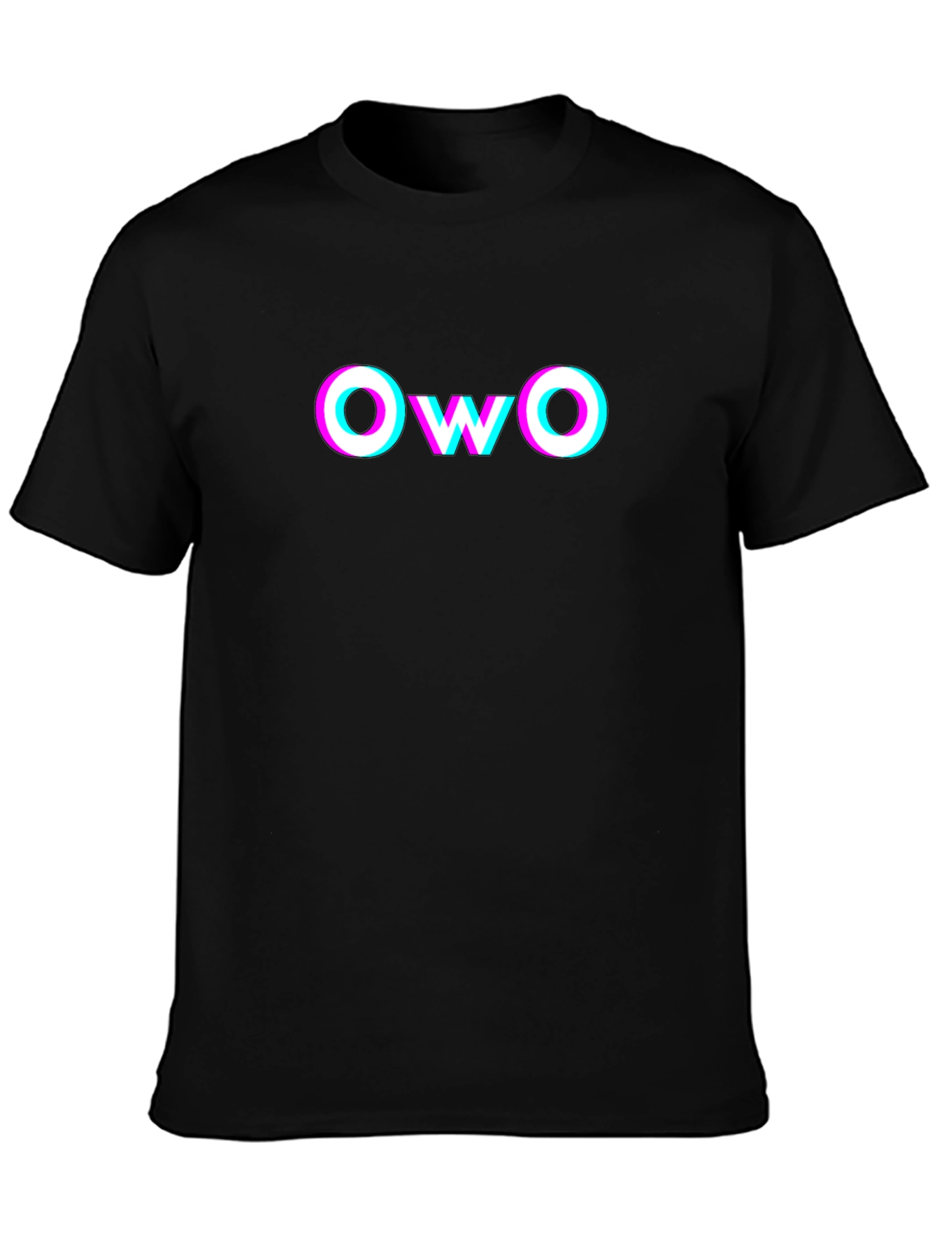 OwO Glitch Graphic T-Shirt - Soft Cotton Tee - 3