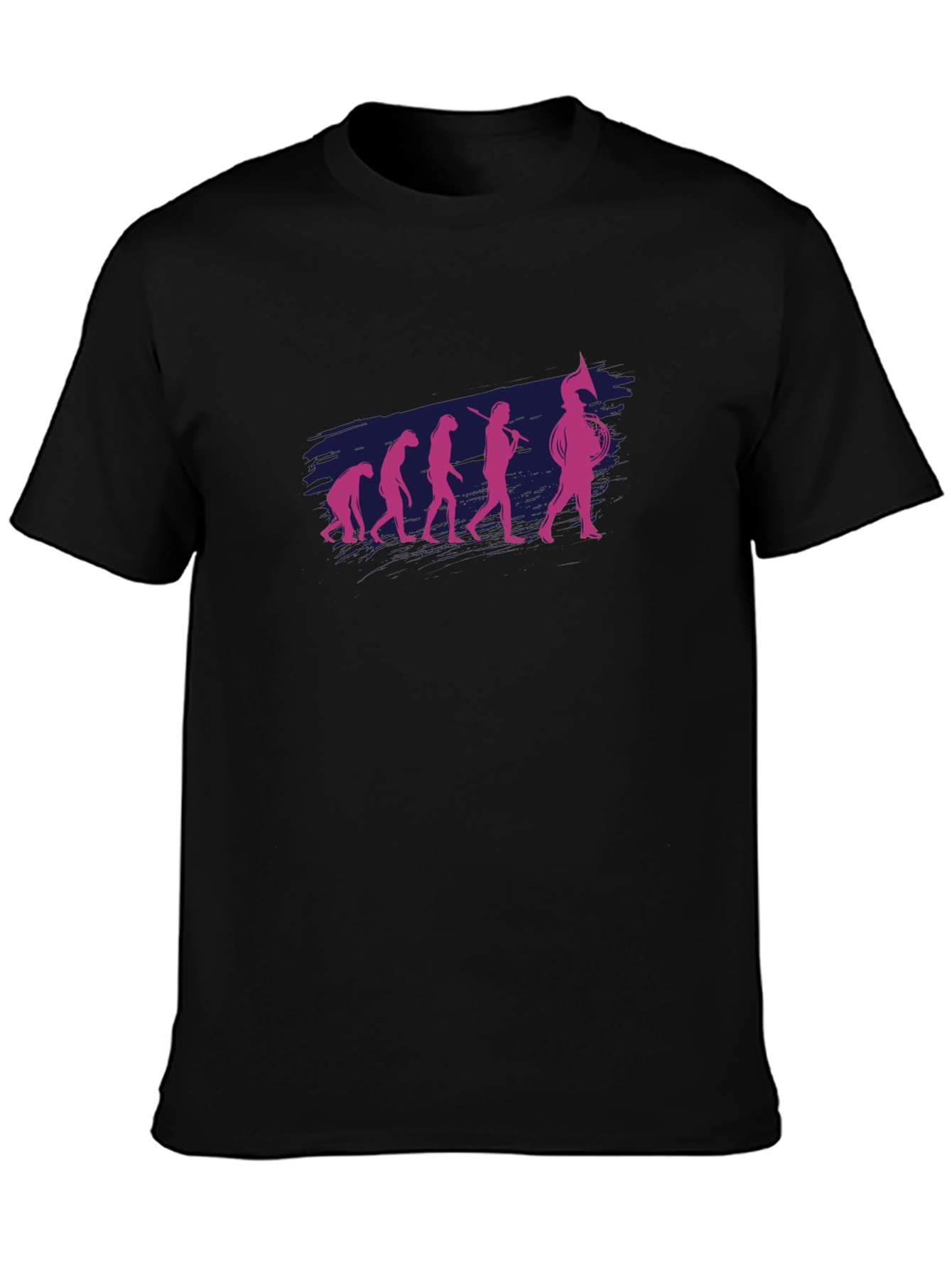 Black Evolution of the Marching Band T-Shirt view 3