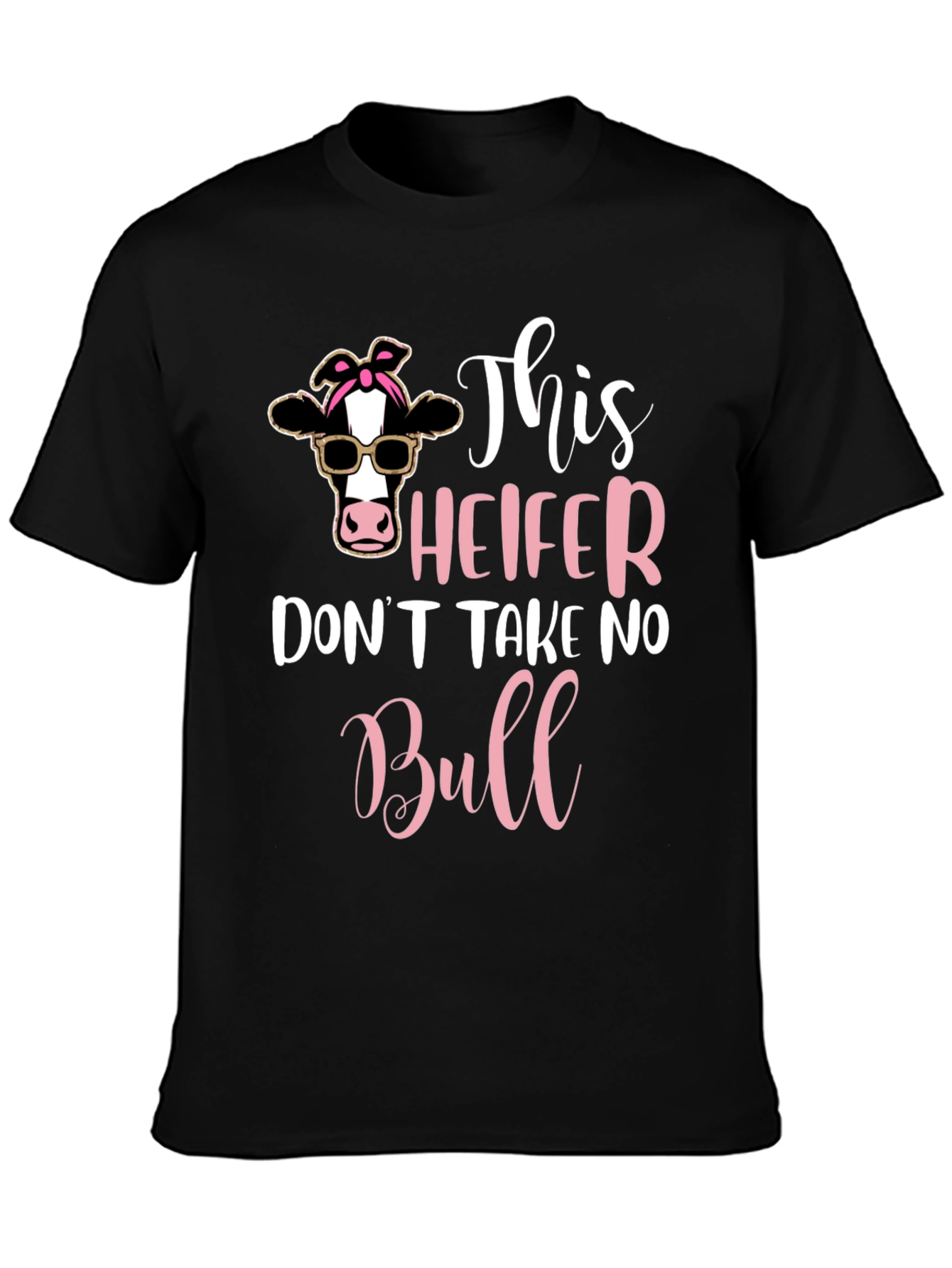 Black Heifer No Bull Graphic T-Shirt view 3