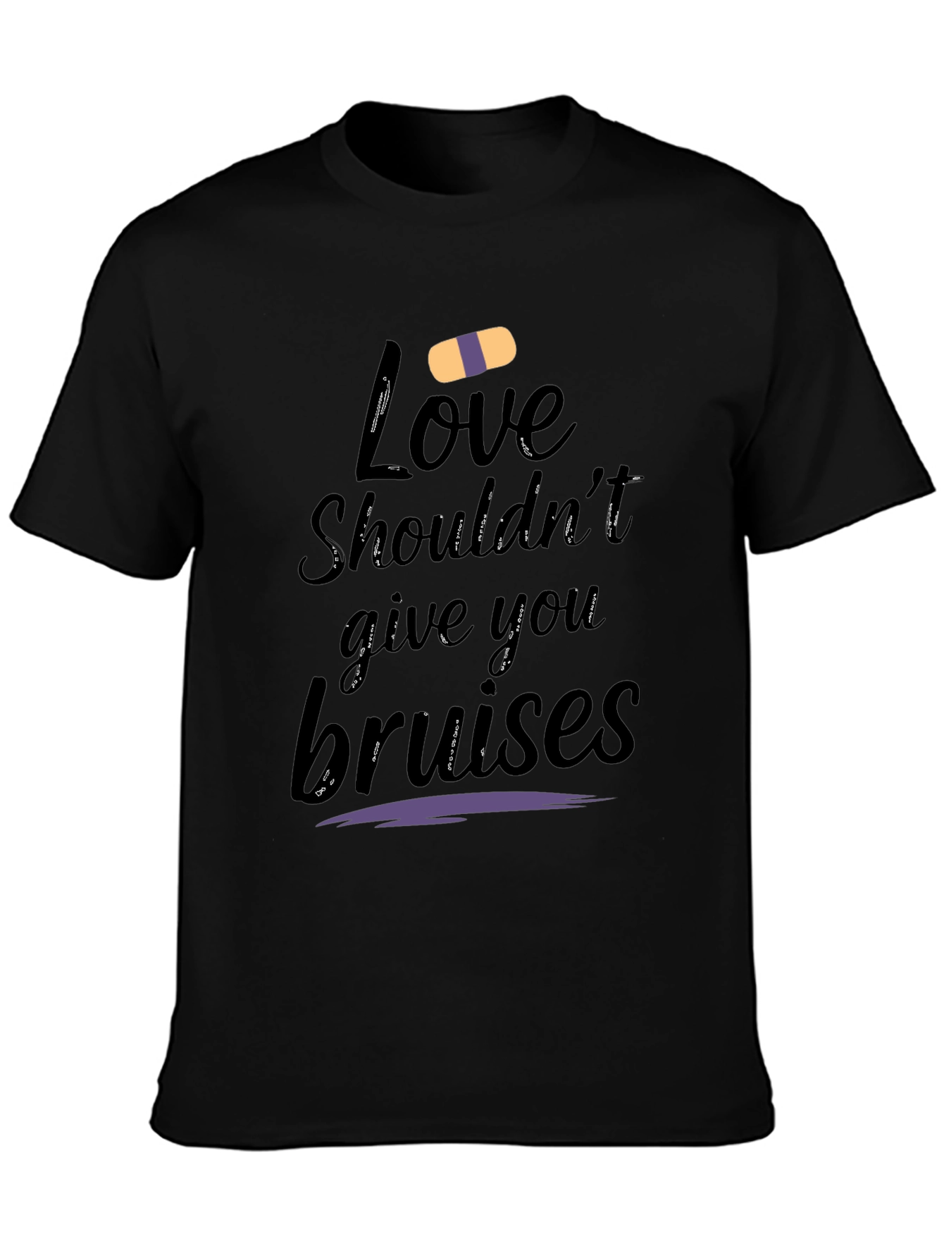 Black Love Shouldn't Bruise Graphic Tee view 3