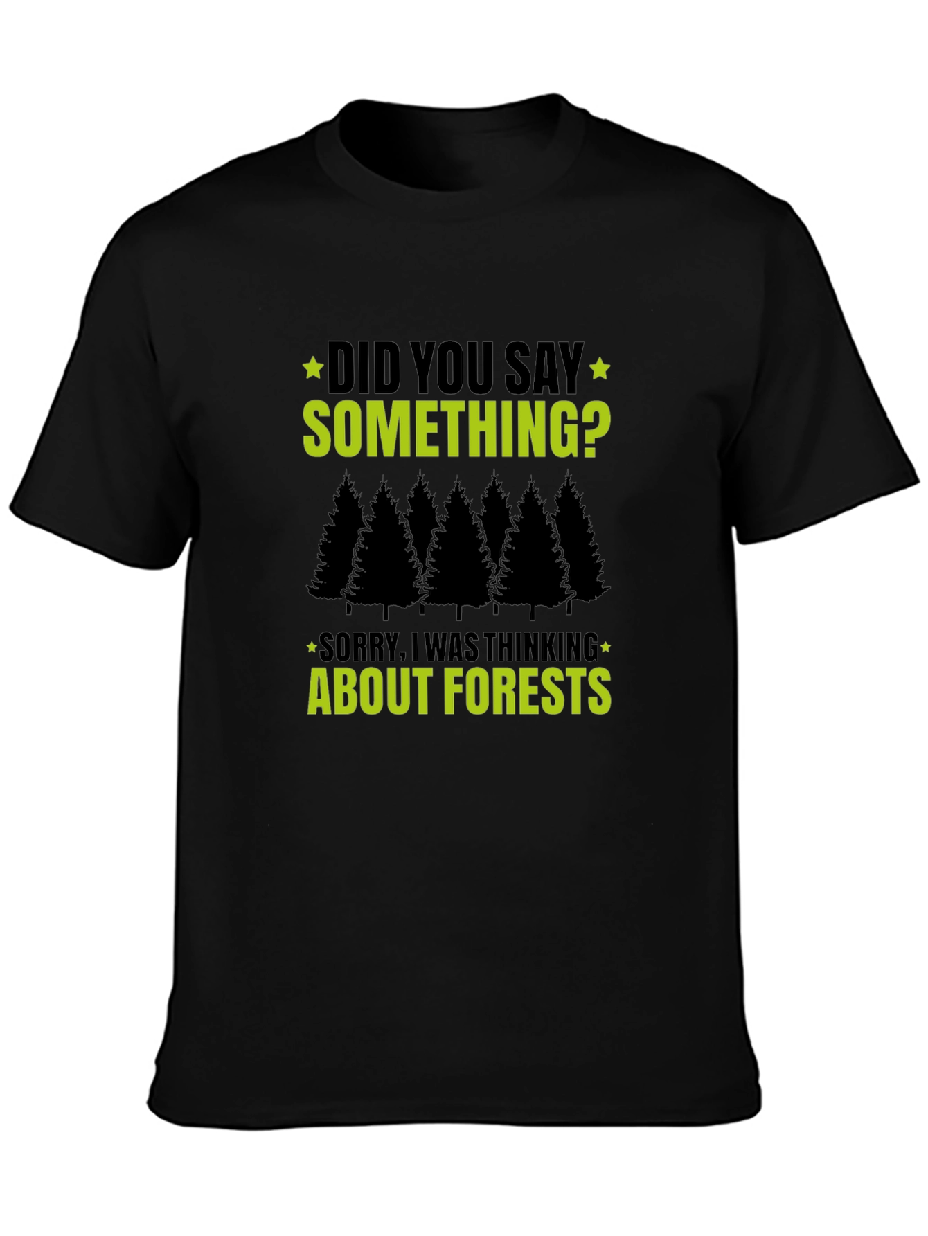 Black Forest Thinking T-Shirt - Funny Graphic Tee view 3