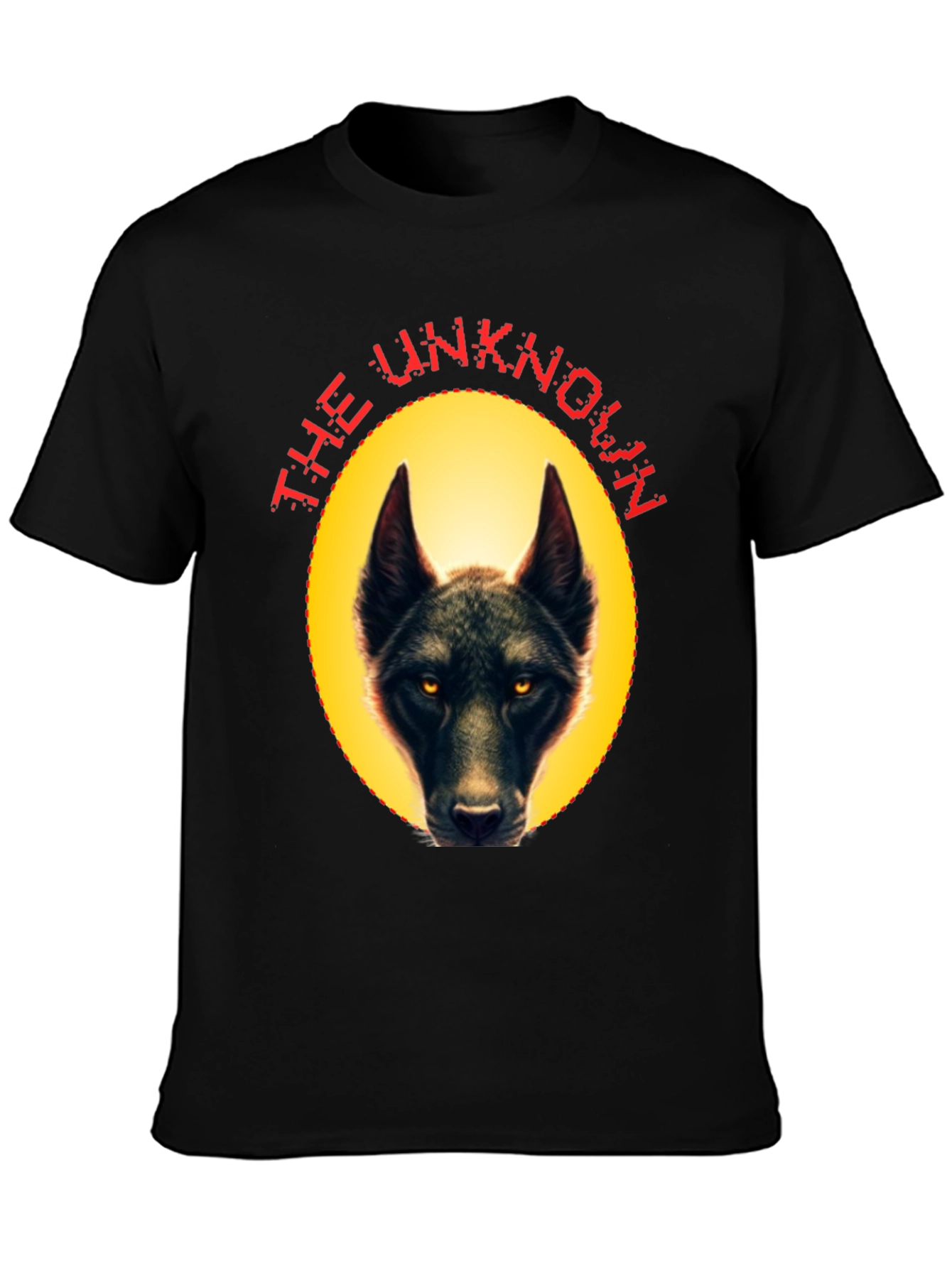 Black The Unknown Wolf Graphic Tee view 3