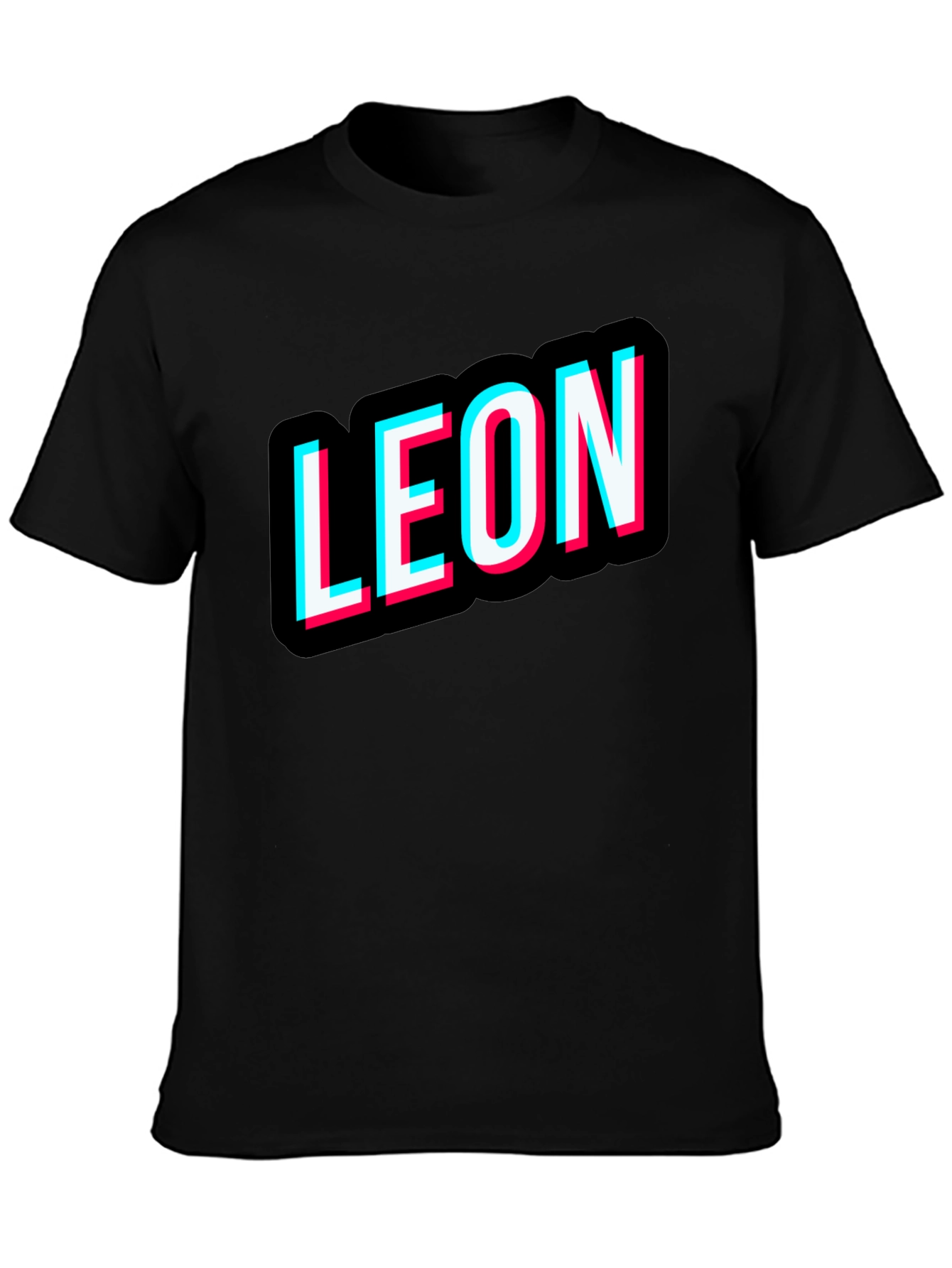 Black Leon T-Shirt Black Novelty Design Tee view 3