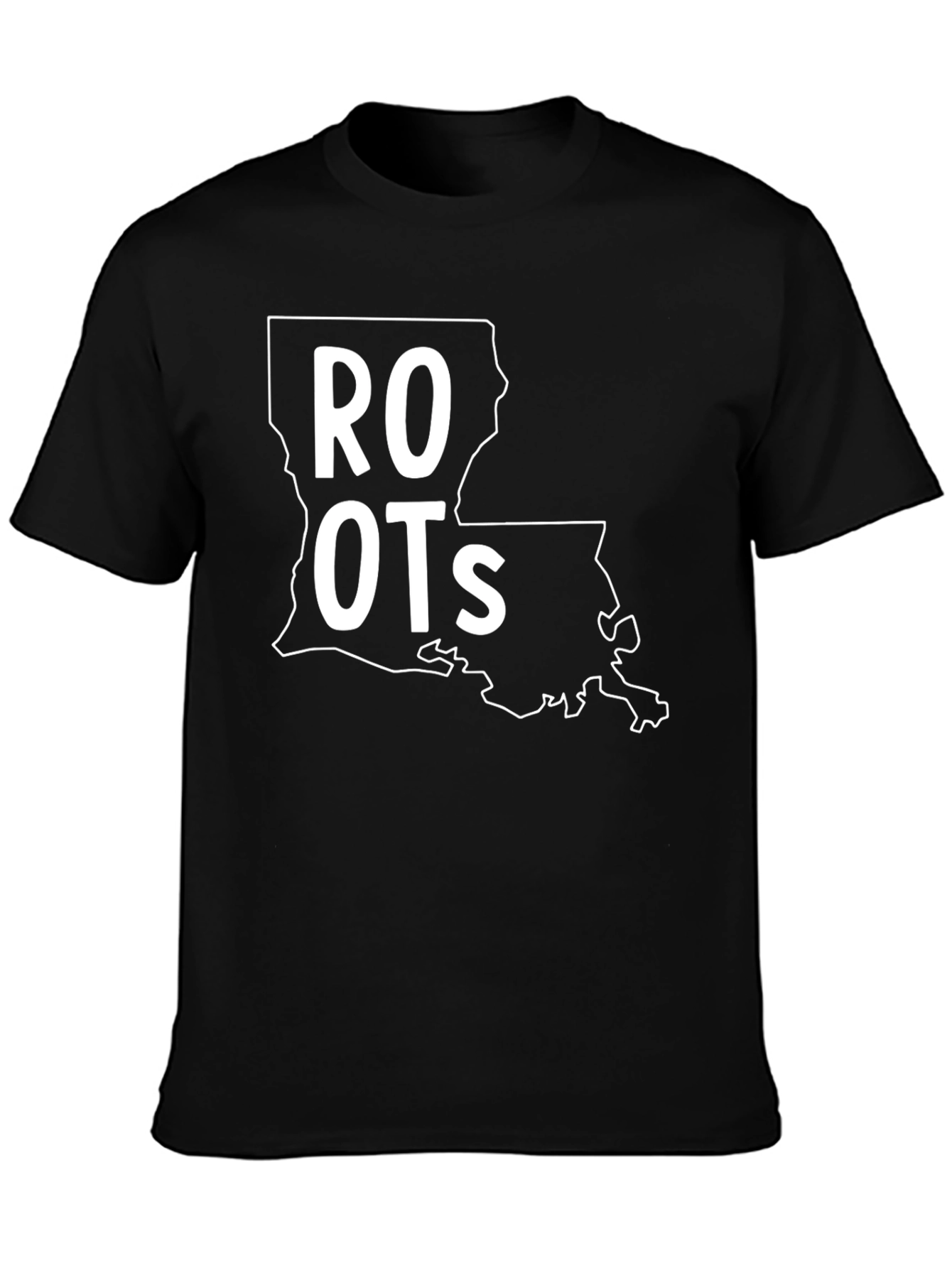 Black Louisiana Roots T-Shirt - State Pride view 3