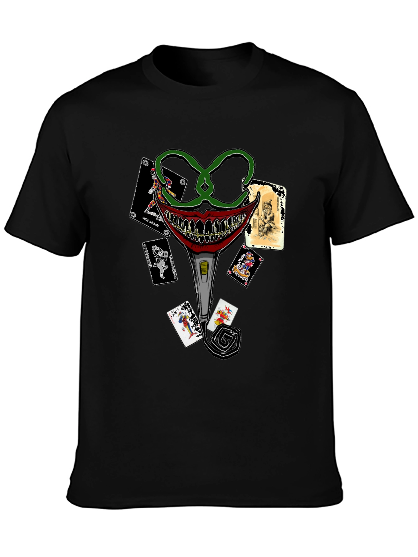 Joker Card T-Shirt - Crazy Clown Design - 3