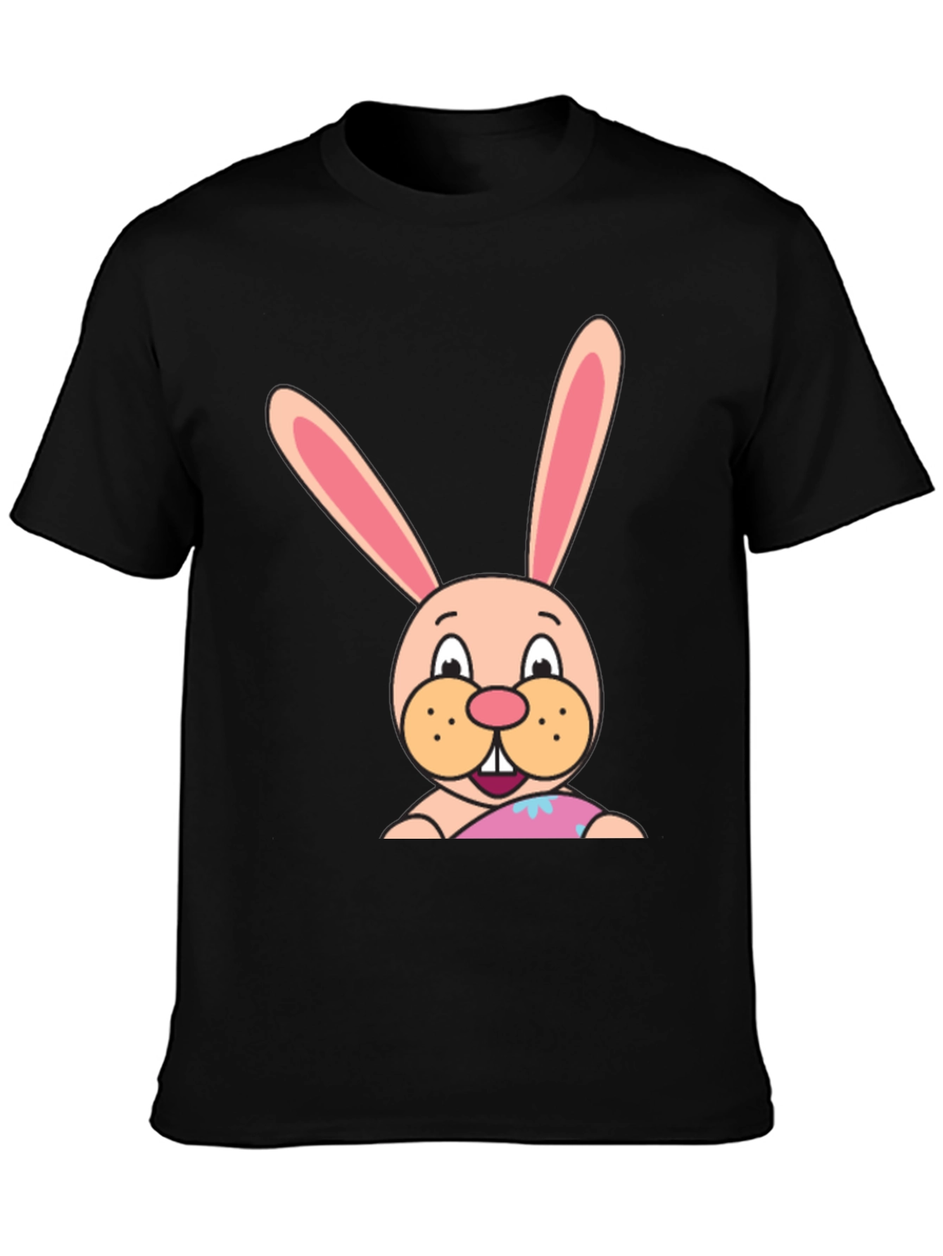 Black Bunny Graphic Tee - Soft Cotton Blend view 3