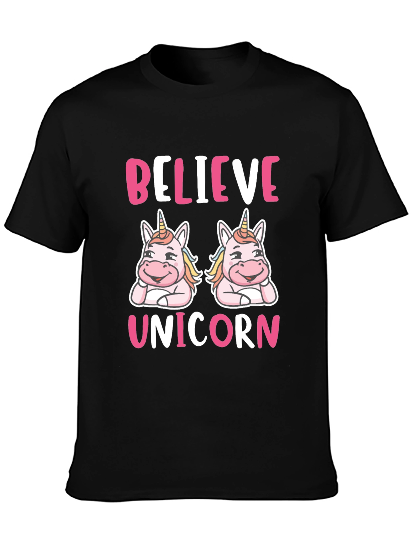 Black Believe Unicorn T-Shirt view 3