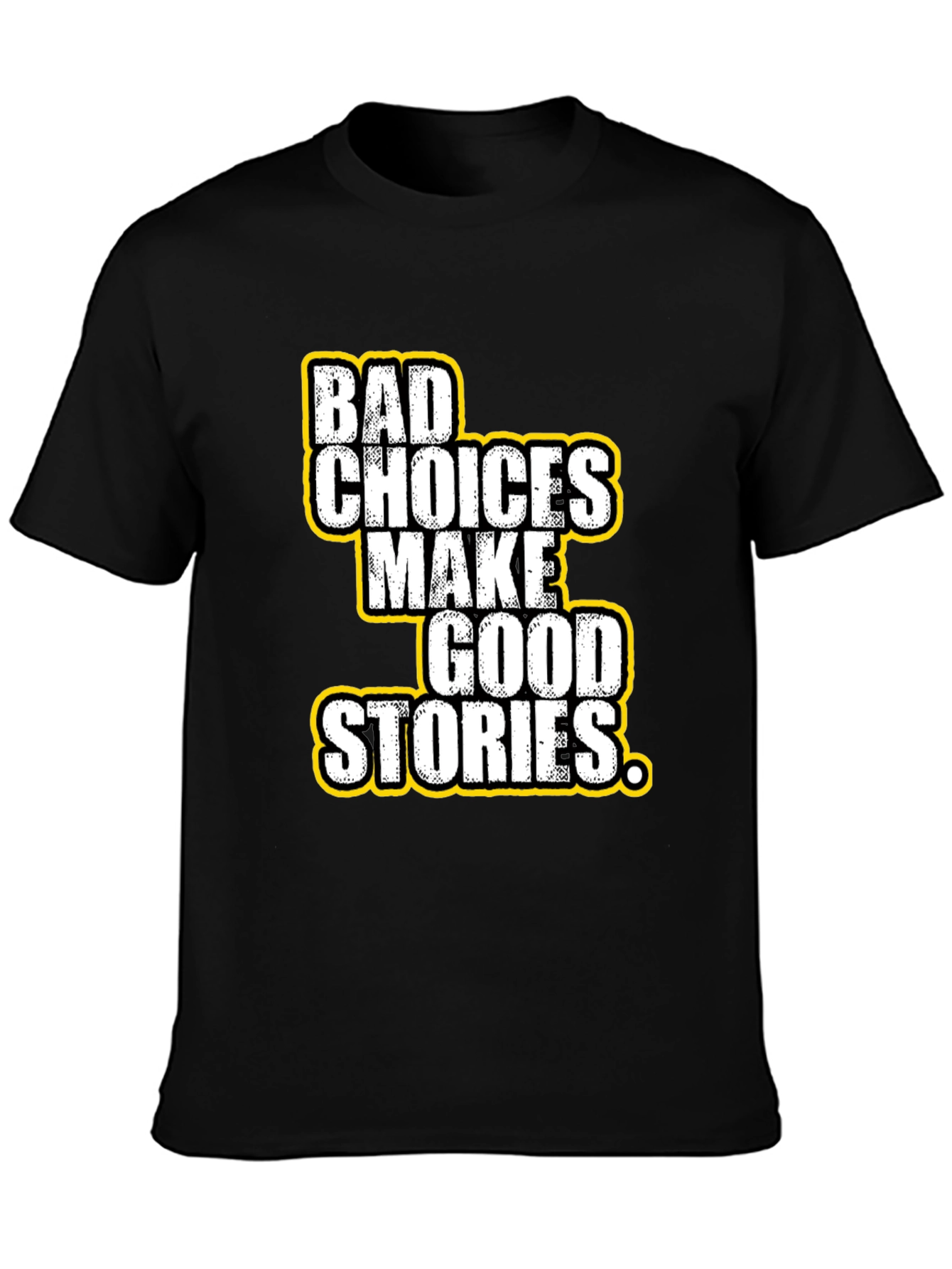 Black Bad Choices Good Stories Graphic Tee view 3