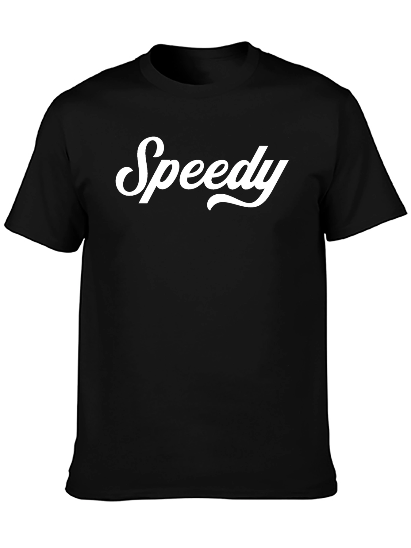 Black Speedy Graphic Tee - Classic Black T-Shirt view 3