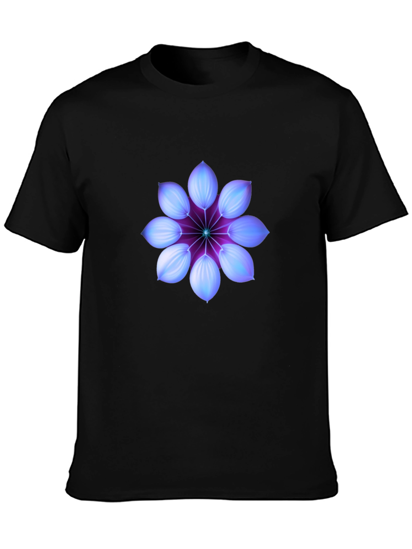 Black Mystic Bloom Black T-Shirt view 3