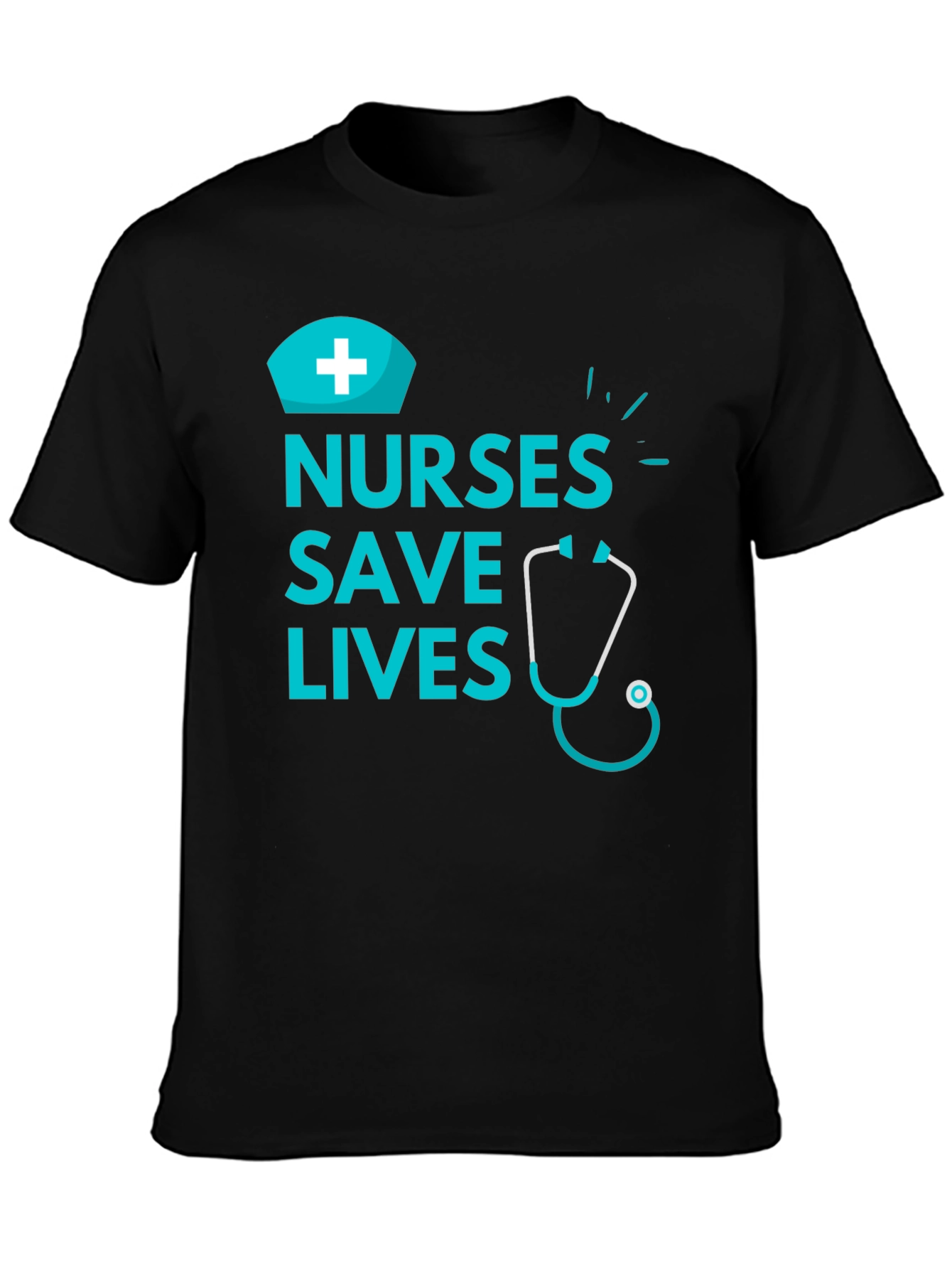 Black Nurses Save Lives Graphic Tee view 3