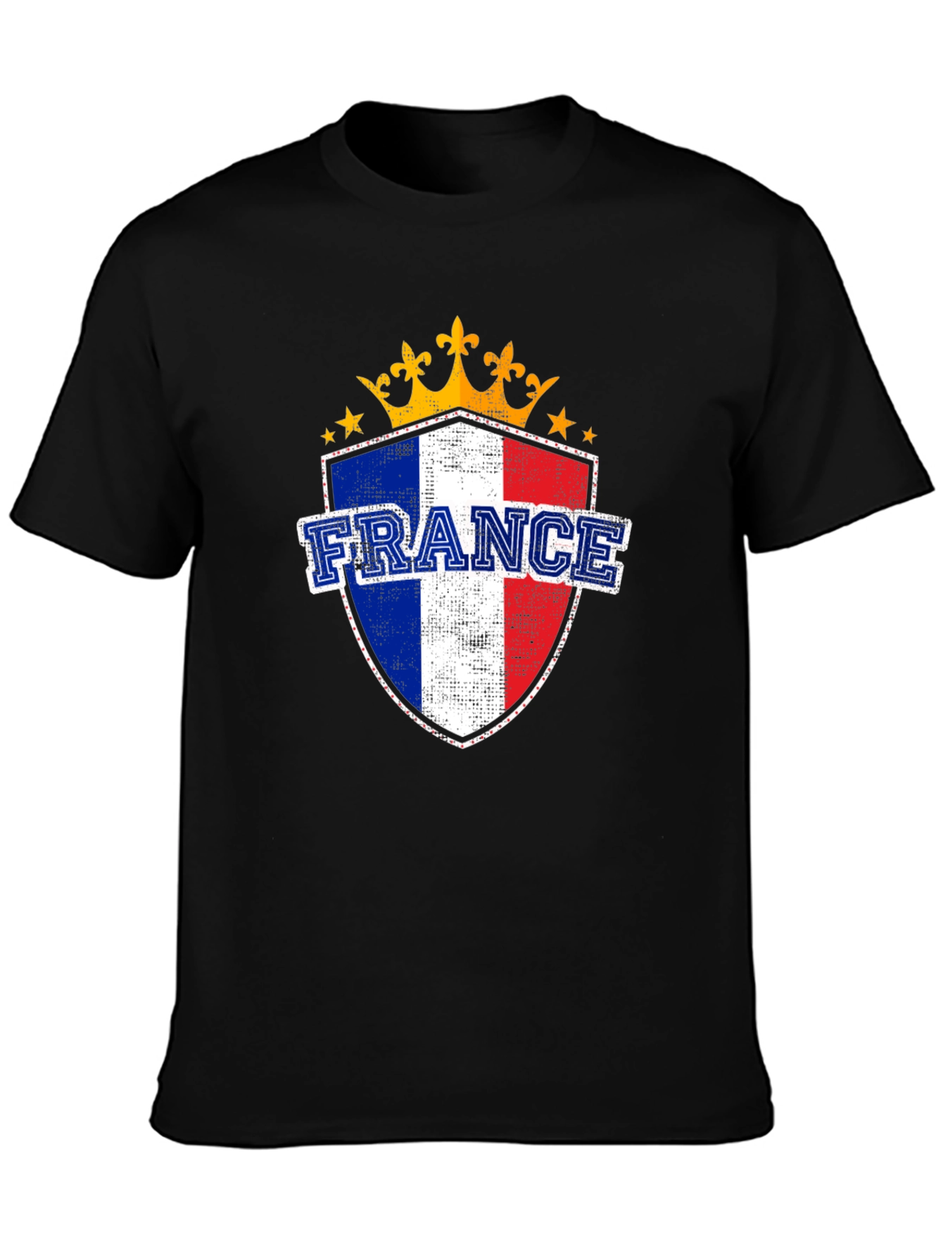 Black France Shield T-Shirt - French Pride Tee view 3
