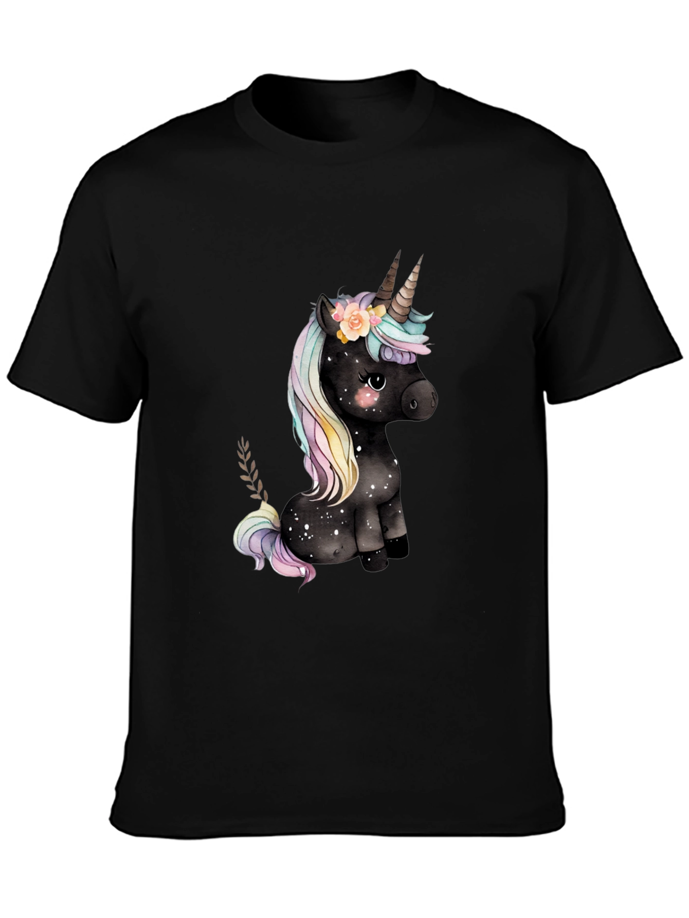 Black Unicorn Graphic Tee - Magical Style view 3