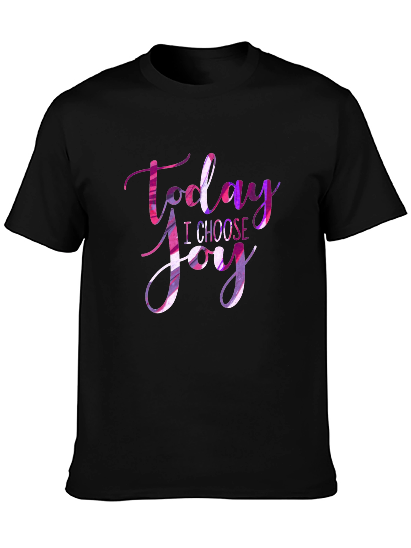 Black Today I Choose Joy Graphic T-Shirt view 3